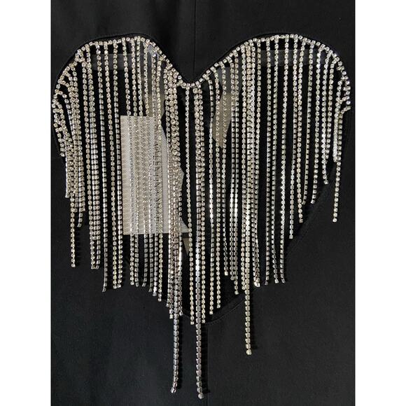 Valentina Shah Western Cowboy Dixie Dress Heart Rhinestones Fringe Blazer Size 6 - Picture 15 of 15